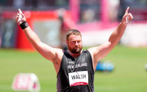 Tom Walsh has won a second Olympic bronze medal in the shot put.