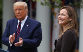 US President Donald Trump announces Amy Coney Barrett as his nomination for the Supreme Court.