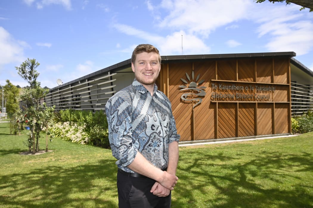 Isaac Te Atawhai Hughes, 27, has been elected to Gisborne District Council's city ward