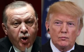 Recep Tayyip Erdogan and Donald Trump.