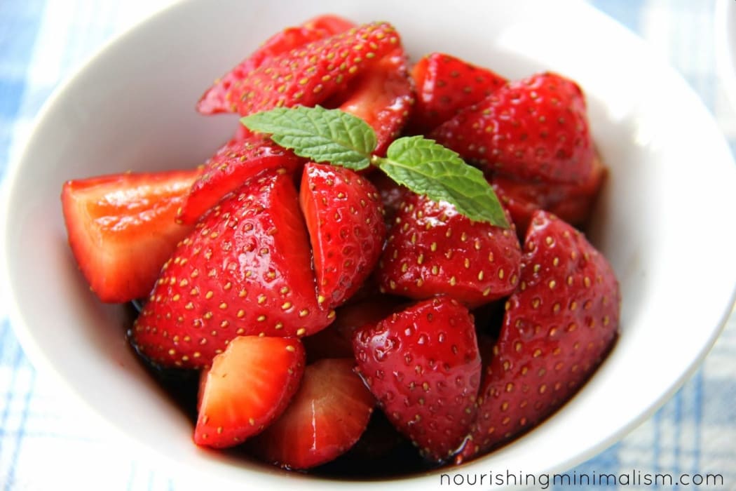 Balsamic strawberries