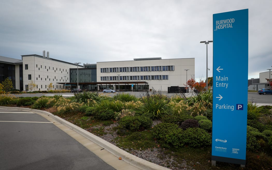 Exteriors of Burwood hospital during covi-1 level 4 lockdown