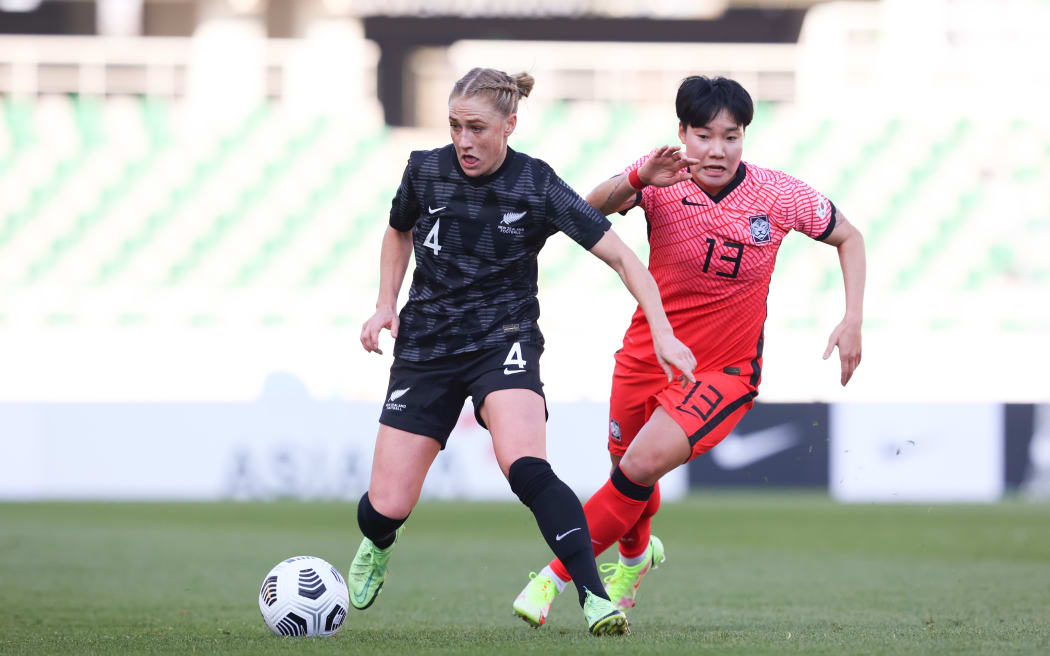 CJ Bott.
New Zealand Football Ferns v Korea Republic. I