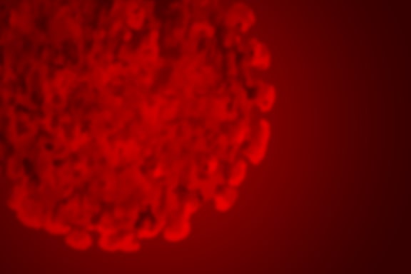 Blurred llustration of Covid-19 Corona Virus