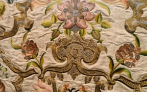 Detail of altar frontal (antependium}, France or Italy, 1730-1740.