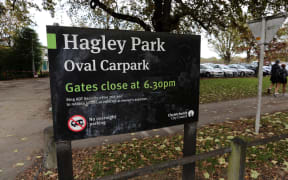 170414. Photo Diego Opatowski / RNZ. Christchurch. Hagley park, where the Oval stadium for the 2015 Cricket World Cup id being built.