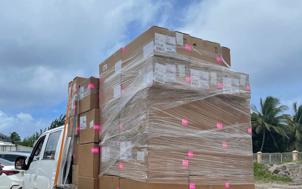 A shipment of 8,000 doses of PaxLovid, donated by the United States Health and Human Services Department, arrived Tuesday.