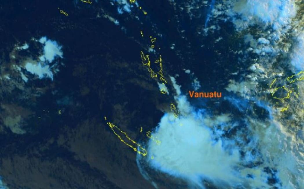 The latest satellite image of Cyclone Gina.