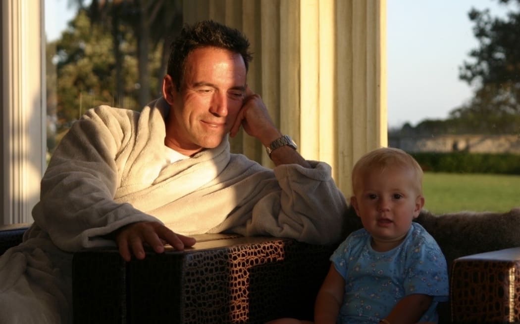 Graeme Hart with his Granddaughter Jemima Hawkesby.