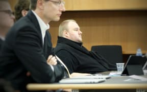 Kim Dotcom at his extradition hearing