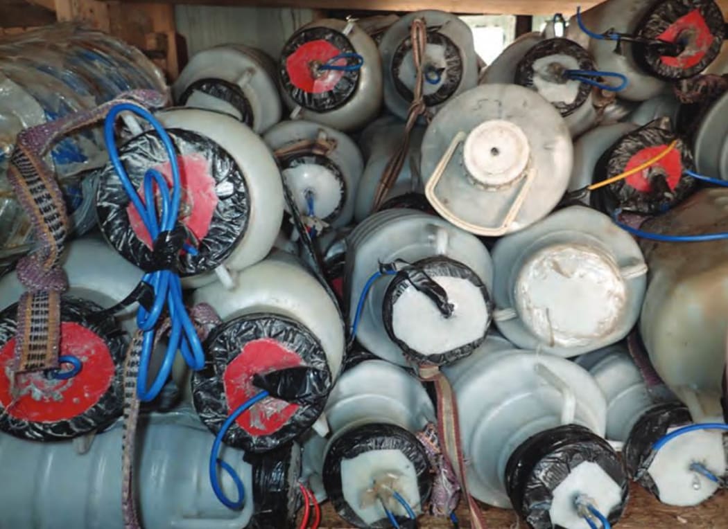 IEDs captured from Islamic State