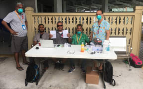 Majuro’s frontline of defense against measles and the new coronavirus is the Ministry of Health and Human Service’s airport screening team that checks all inbound passengers for measles vaccine documentation or travel originated in China, Macau and Hong Kong.