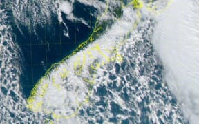 A satellite image of the South Island today.