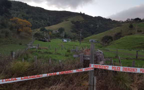 Police have been guarding the property where three people were found dead in Tahāroa last night.
