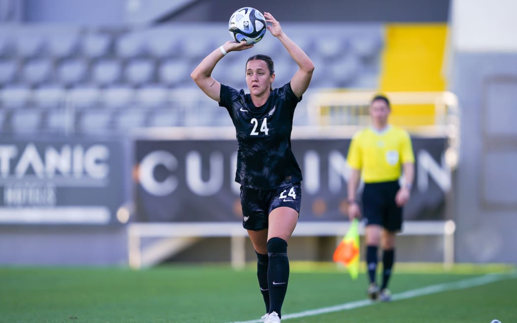 Michaela Foster de Nueva Zelanda, New Zealand Football Ferns contra Islandia, fútbol amistoso internacional femenino en el complejo deportivo Mardan, Antalya, Turquía, el viernes 7 de abril de 2023. Crédito obligatorio: Daniela Porcelli / www.photosport.nz