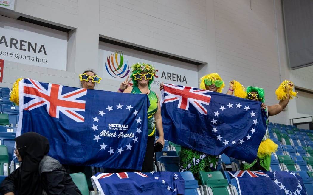 The Cook Islands were accompanied by an enthusiastic band of supporters