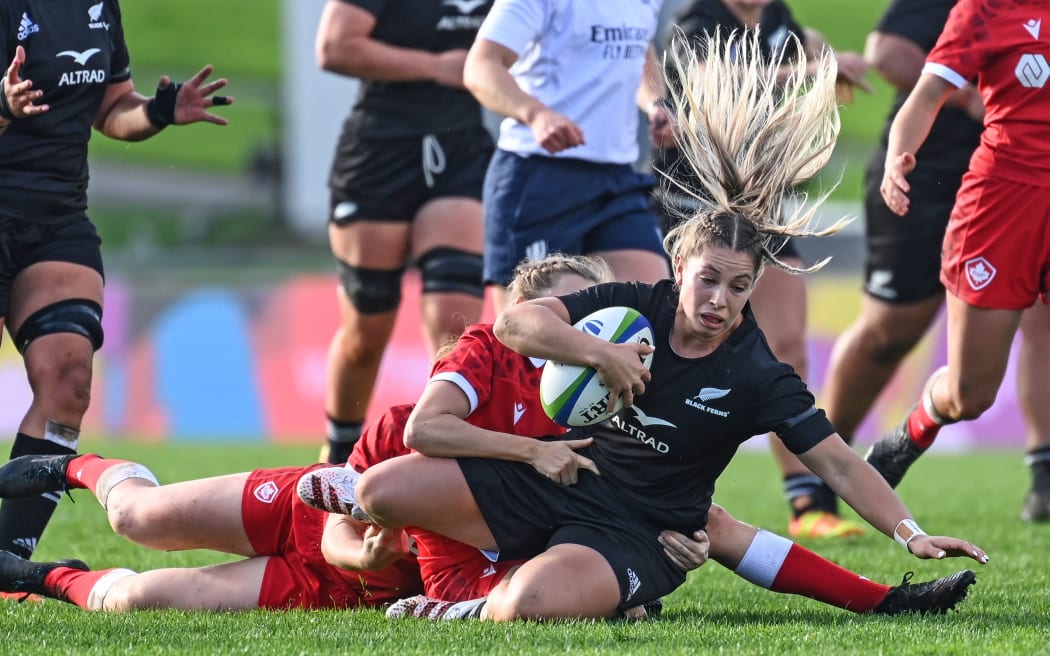 Amy du Plessis of New Zealand.
Canada v New Zealand Black Ferns, World Rugby Pacific Four Series women’s rugby union match at The Trusts Arena, Auckland, New Zealand on Sunday 12 June 2022.
© Copyright photo: Andrew Cornaga / www.photosport.nz