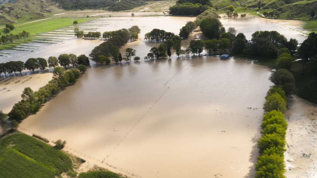 Floods engulf farmland along East Cape