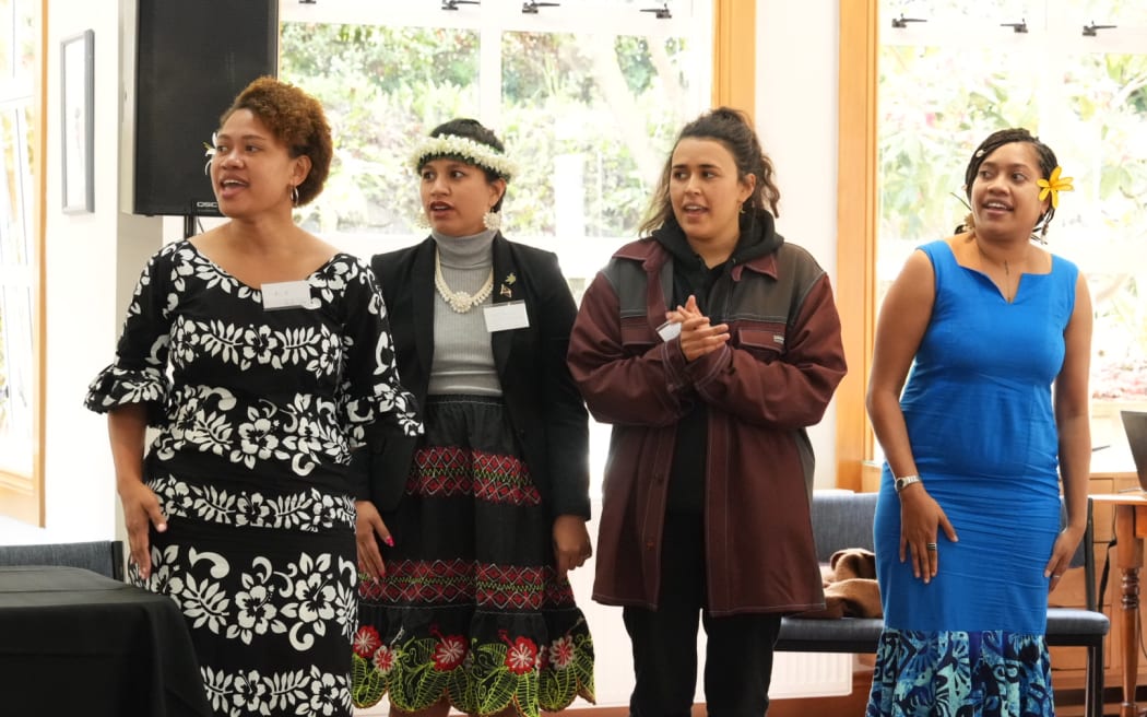 From left, Bulou Alanieta Vereivalu Uluitavuki Wavu, a passionate climate justice advocate - Bedi Racule, former president of MISA4thePacific - Talei Mangioni, a Pacific Studies lecturer and PhD candidate at the School of Culture, History and Language at the Australian National University