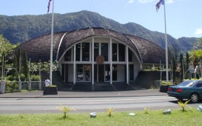 The American Samoa Legislature Fono building in Fagatogo