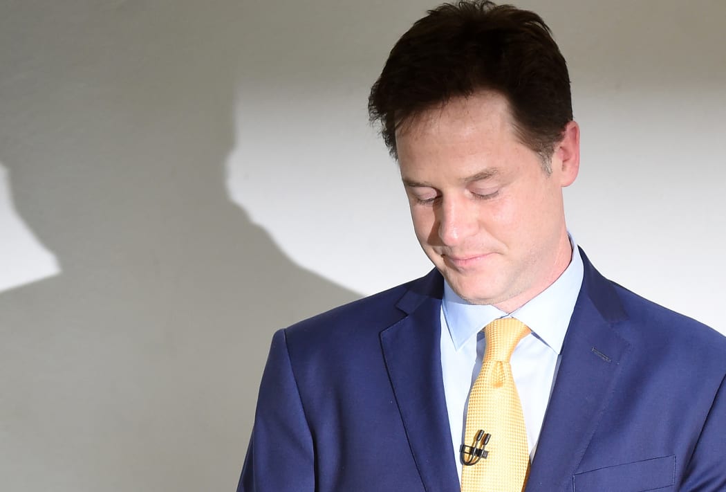 Nick Clegg described the results of the election has a "crushing blow" to the Liberal Democrats.