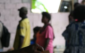 Casting a vote in Vanuatu