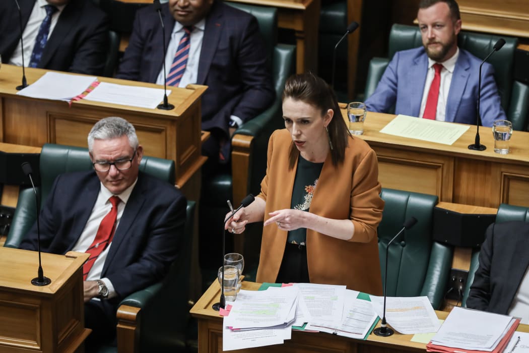 Prime Minister Jacinda Ardern answers questions during the first Question Time of the 53rd Parliament