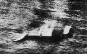 Hugh Gray's first photo of the Loch Ness monster taken in 1933.
