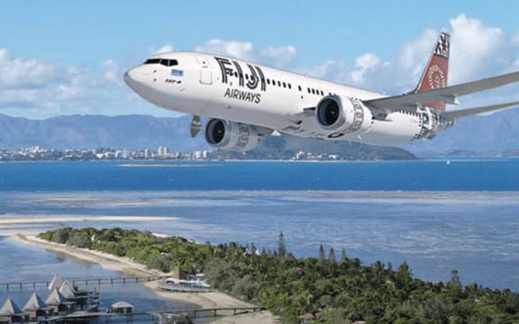 Fiji Airways flies over New Caledonia