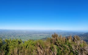 A view across the Wairarapa landscape from Mt Dick, Carterton.