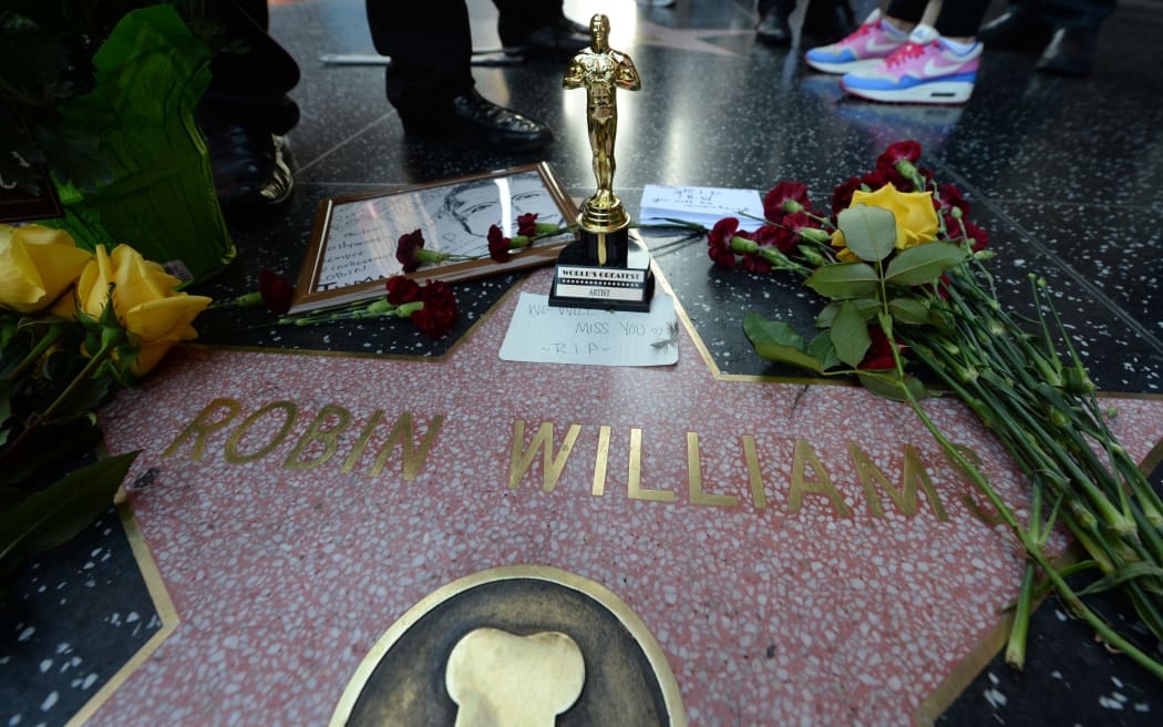 Robin Williams' star on the Hollywood Walk of Fame.