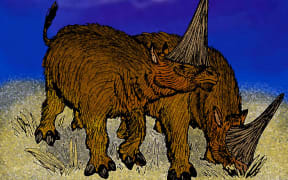 Reconstruction of the 'Giant Unicorn' rhinoceros, Elasmotherium sibiricus