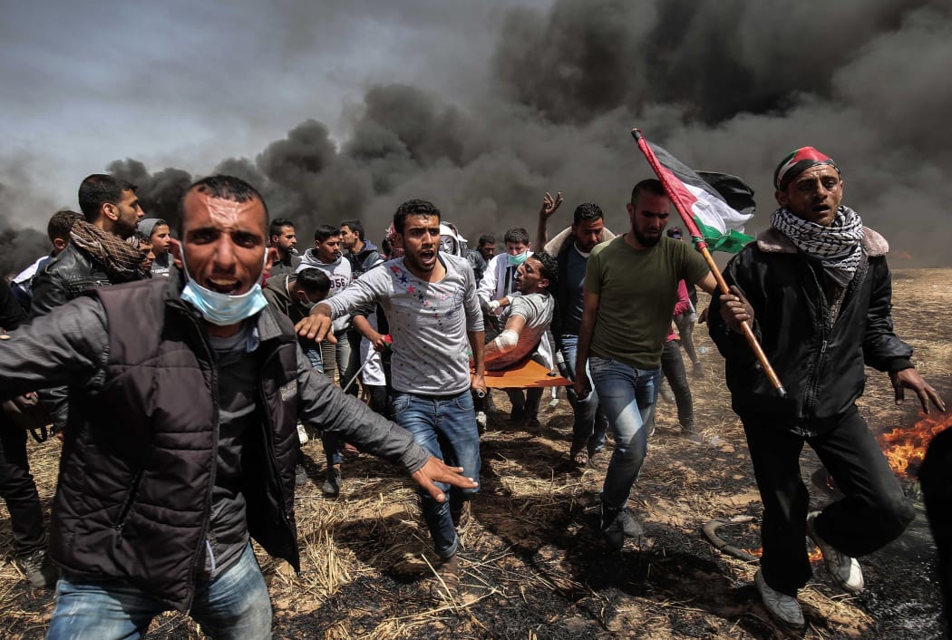 Clashes erupted on the Gaza-Israel border a week after similar demonstrations led to violence in which Israeli force killed 19 Palestinians, the bloodiest day since a 2014 war.