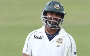 The Bangladesh batsman Tamim Iqbal.