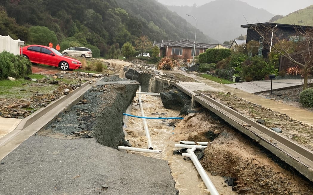 Recent flood damage in nelson