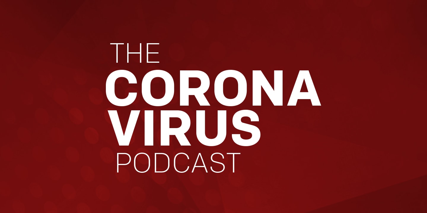 Graphic for Coronavirus Podcast
