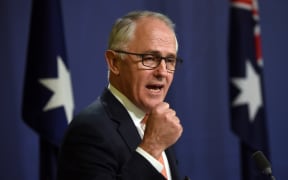Australia's Prime Minister Malcolm Turnbull declares victory for the ruling conservatives at a press conference in Sydney on July 10, 2016.