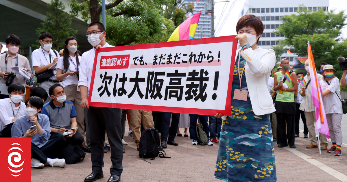 Japan Goldman S Sex Xveiods - Japan court rules same-sex marriage ban not unconstitutional | RNZ News