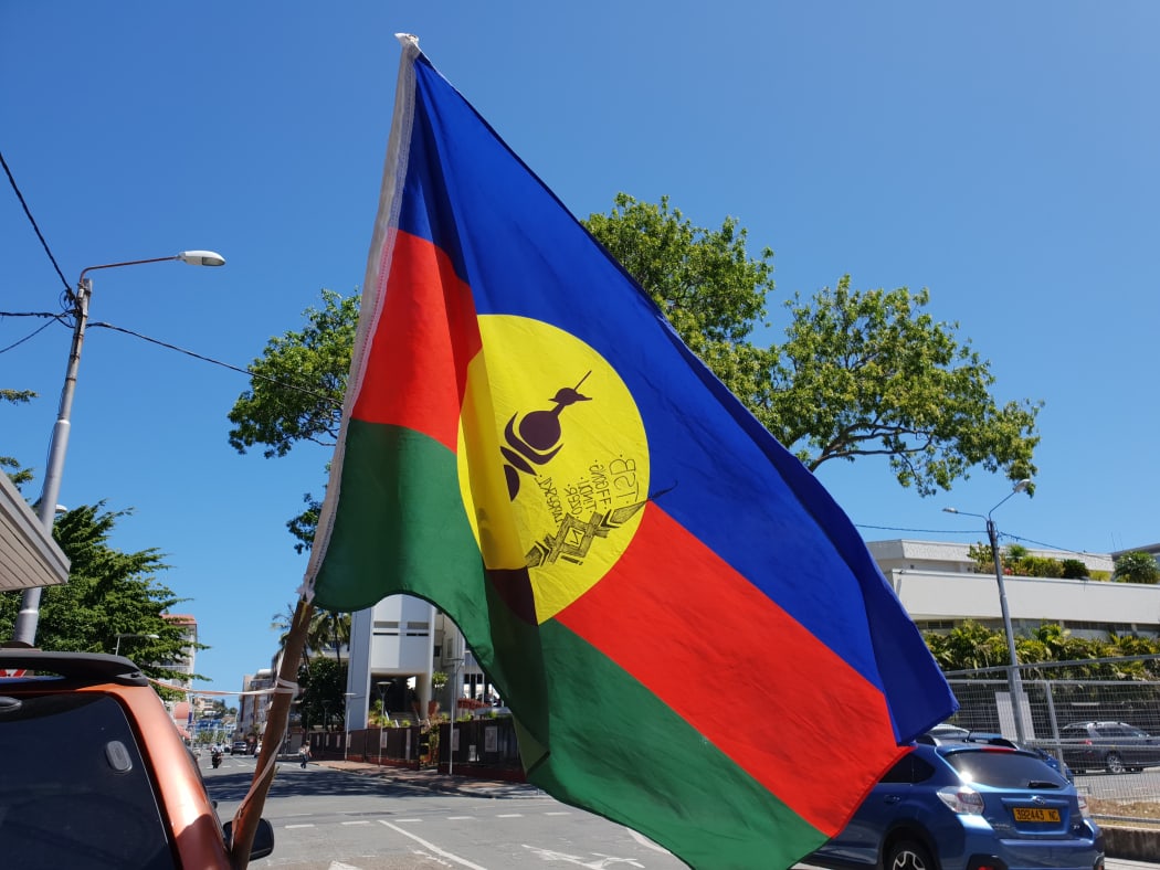 The FLNKS flag widely used in New Caledonia