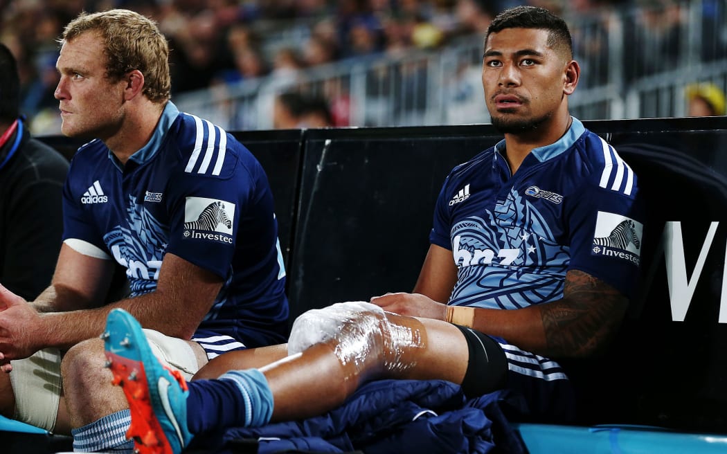 All Black Charles Piutau (right) will miss the remainder of the Super Rugby season while teamate Luke Braid is also in doubt.
