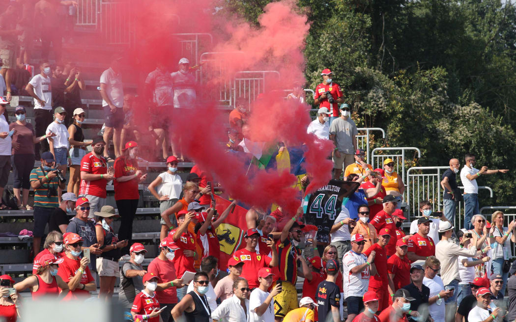 Ferrari fans at Monza.