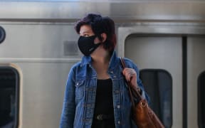 woman in face mask