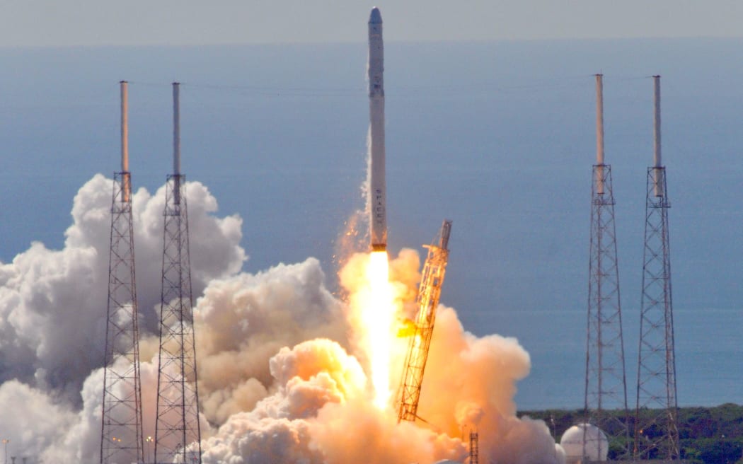 Space X's Falcon 9 rocket lifts off from Cape Canaveral, it exploded minutes later.