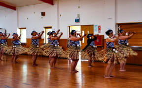 Members of Te Reanga Morehu o Rātana practice with poi ahead of Te Matatini Ki Te Ao.