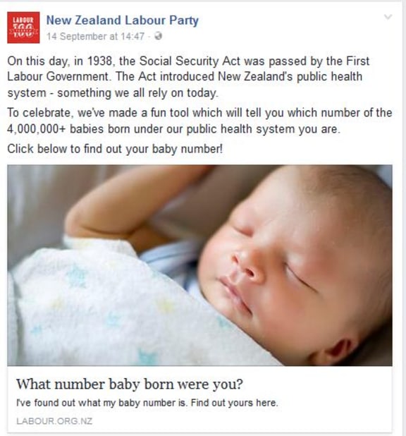 Labour Party baby app