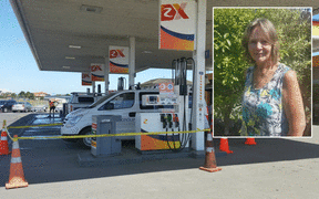 Ingrid Carson was covered in petrol by a broken pump at this Z Energy on Kapiti Road in Paraparaumu.