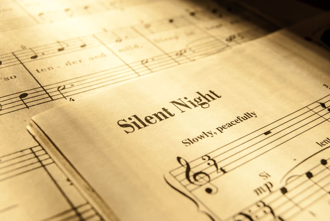 22828714 - sheet music for silent night, christmas song