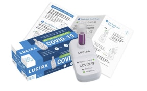 This undated handout photo courtesy of Lucira Health, Inc. shows the prescription molecular diagnostic test for Covid-19.