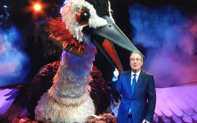 A shot from US comedian John Oliver's segment on New Zealand's Bird of the Year.