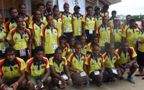 Members of the Vanuatu Mini-Games delegation